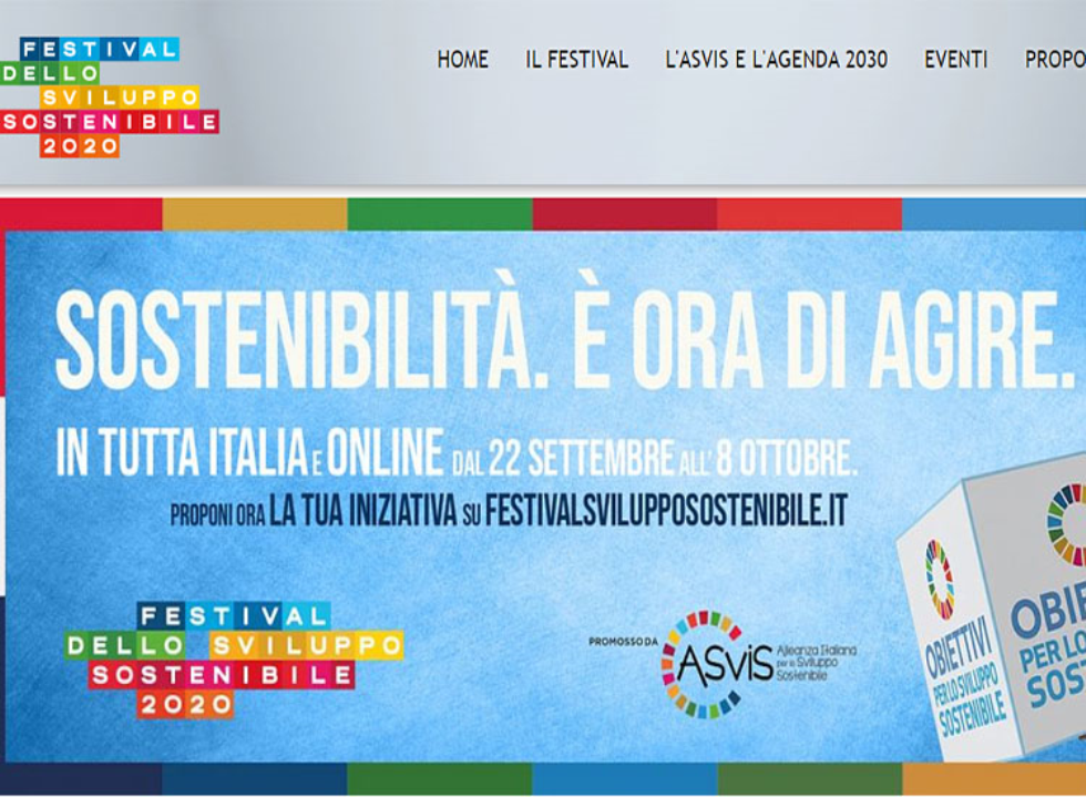 Festival dello sviluppo sostenibile. Sostenibilità. È ora di agire