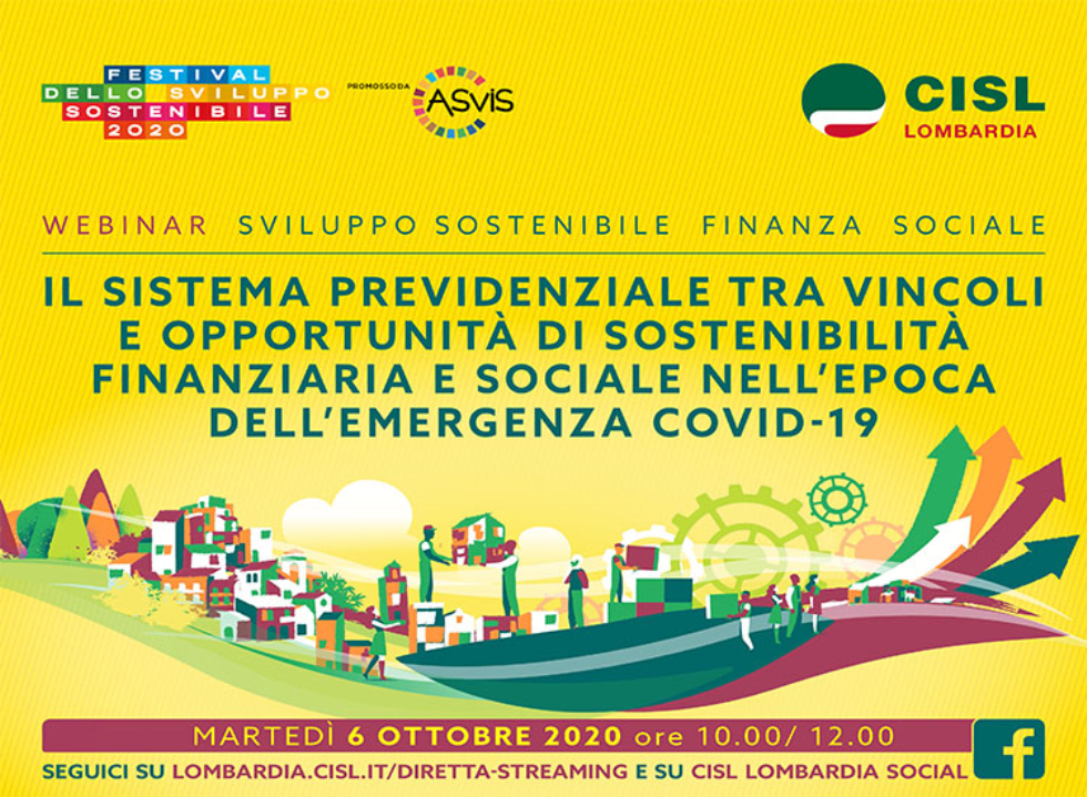 Previdenza e sostenibilità finanziaria: webinar il 6 ottobre con Ignazio Ganga