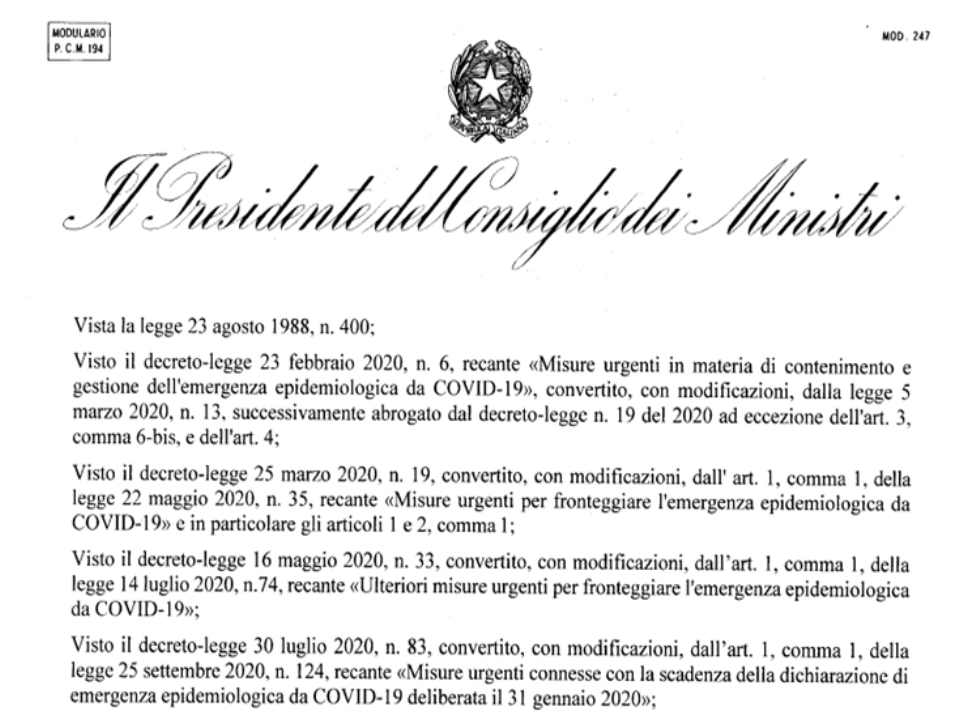 Nuovo Dpcm del 13 ottobre: ristoranti aperti fino alle 24, in casa fino a sei amici