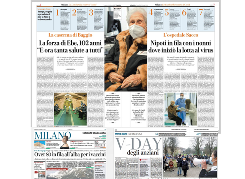 Vaccino antiCovid per gli over 80. Didonè: è mancato un po' di buon senso