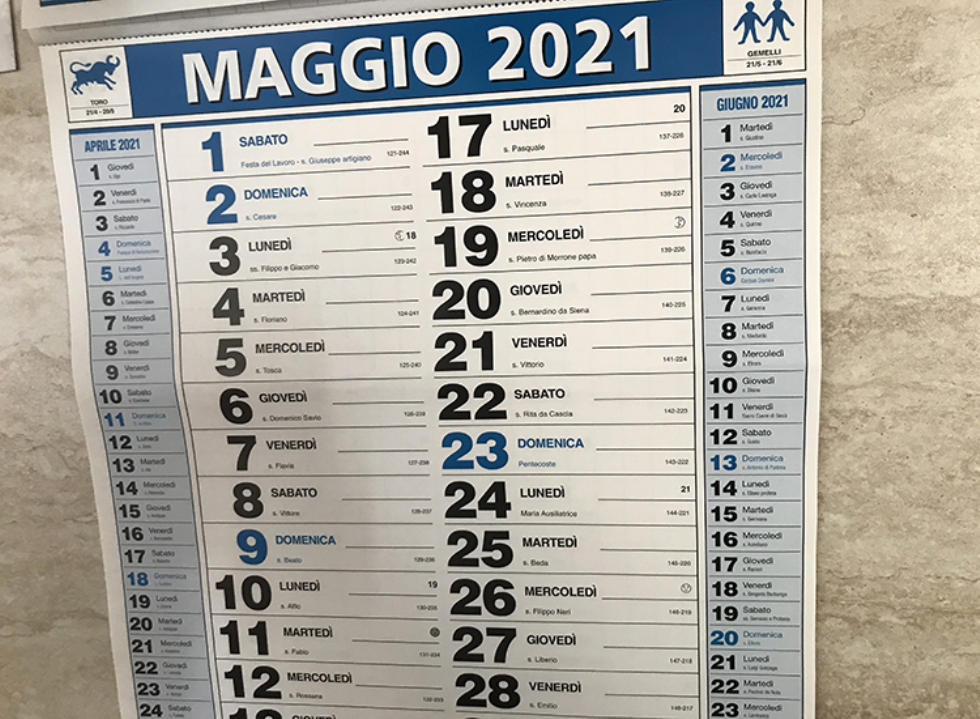 Maggio 2021: le scadenze da ricordare e da segnare in agenda 