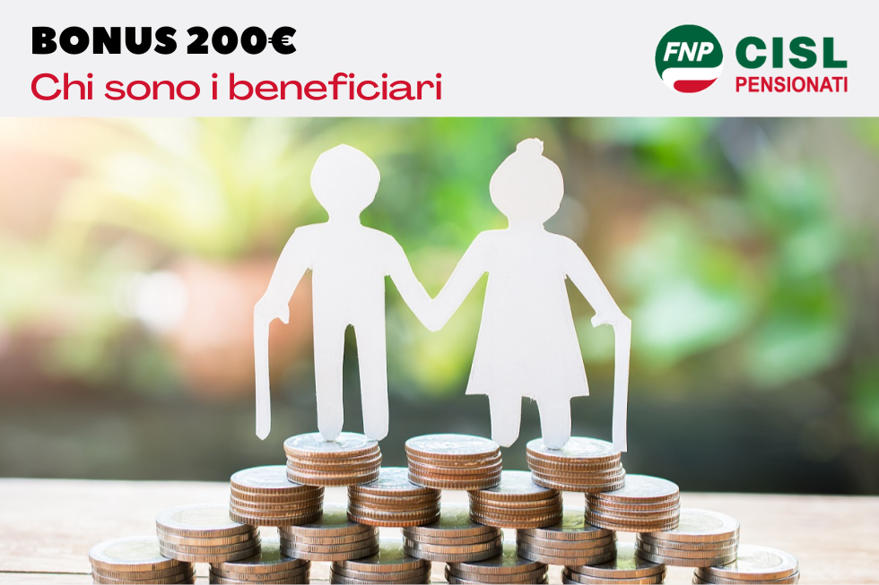 Bonus 200€: ne hanno diritto anche i pensionati