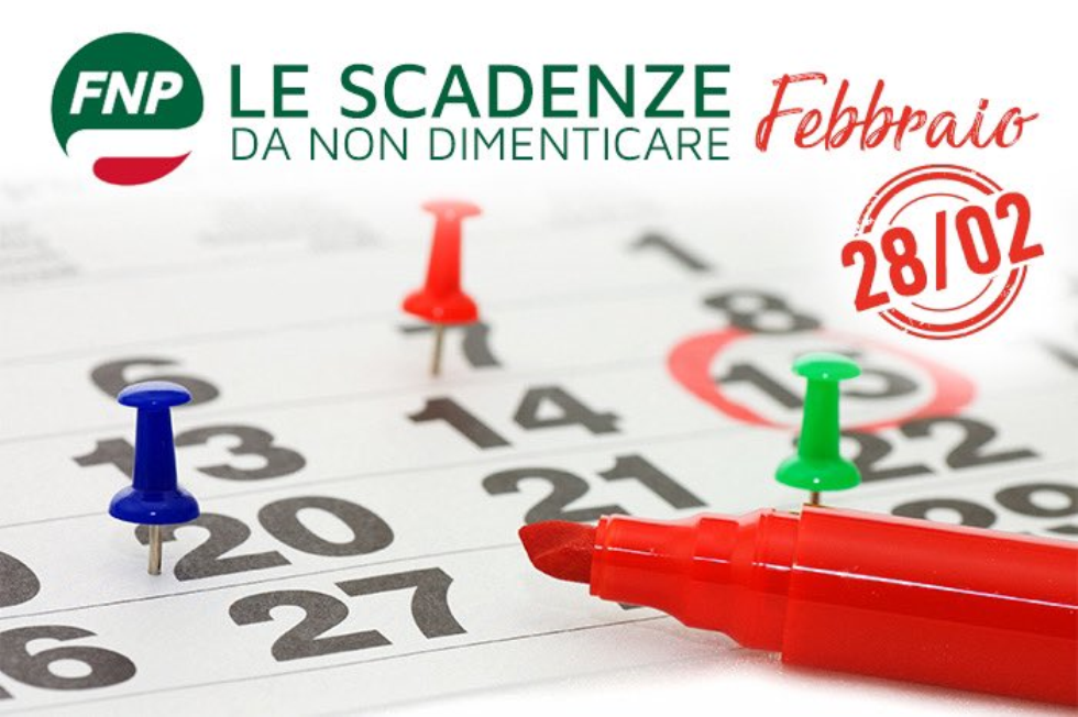 Le scadenze di febbraio da non dimenticare