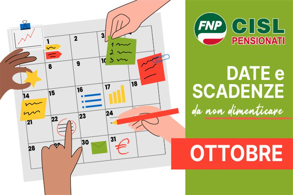 Vi ricordiamo che... scadenze e date utili di ottobre 2025