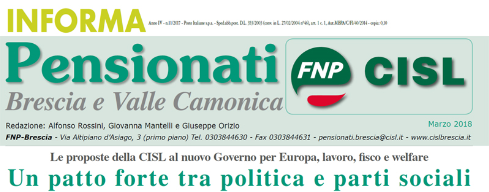 Informa Fnp Cisl Brescia Valle Camonica