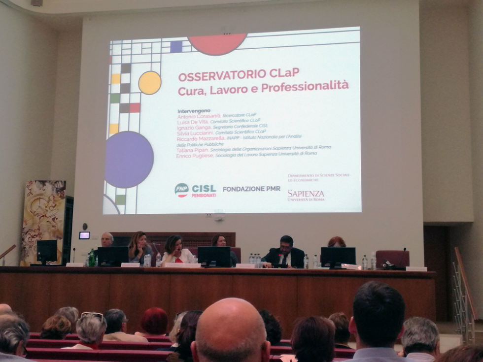 PRESENTAZIONE OSSERVATORIO CLaP - CURA, LAVORO E PROFESSIONALITA’