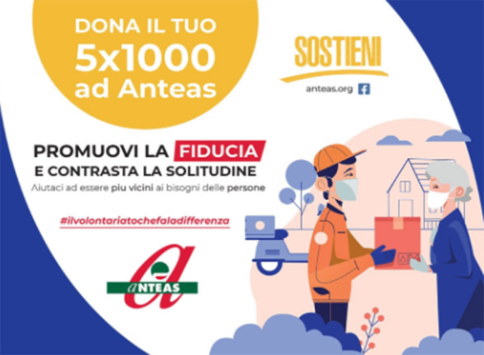 Come donare il 5x1000 ad Anteas con 730, Unico e Certificazione Cu