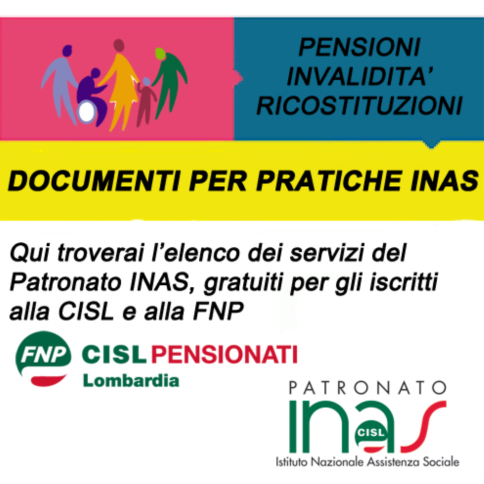 Documenti per pratiche INAS