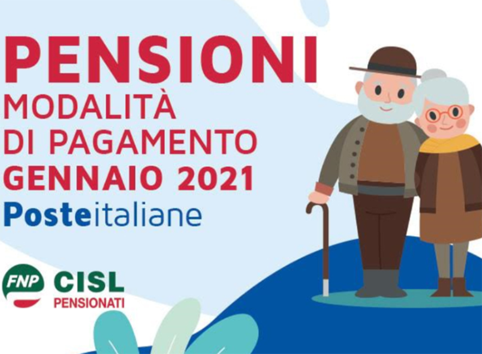 Pensioni gennaio 2021 i pagamenti alle Poste dal 28 dicembre FNP