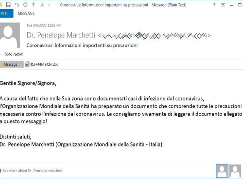 Esempio di mail di Penelope Marchetti