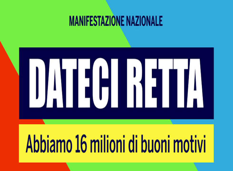 Dateci retta. Manifestazione pensionati a Roma il 1 giugno