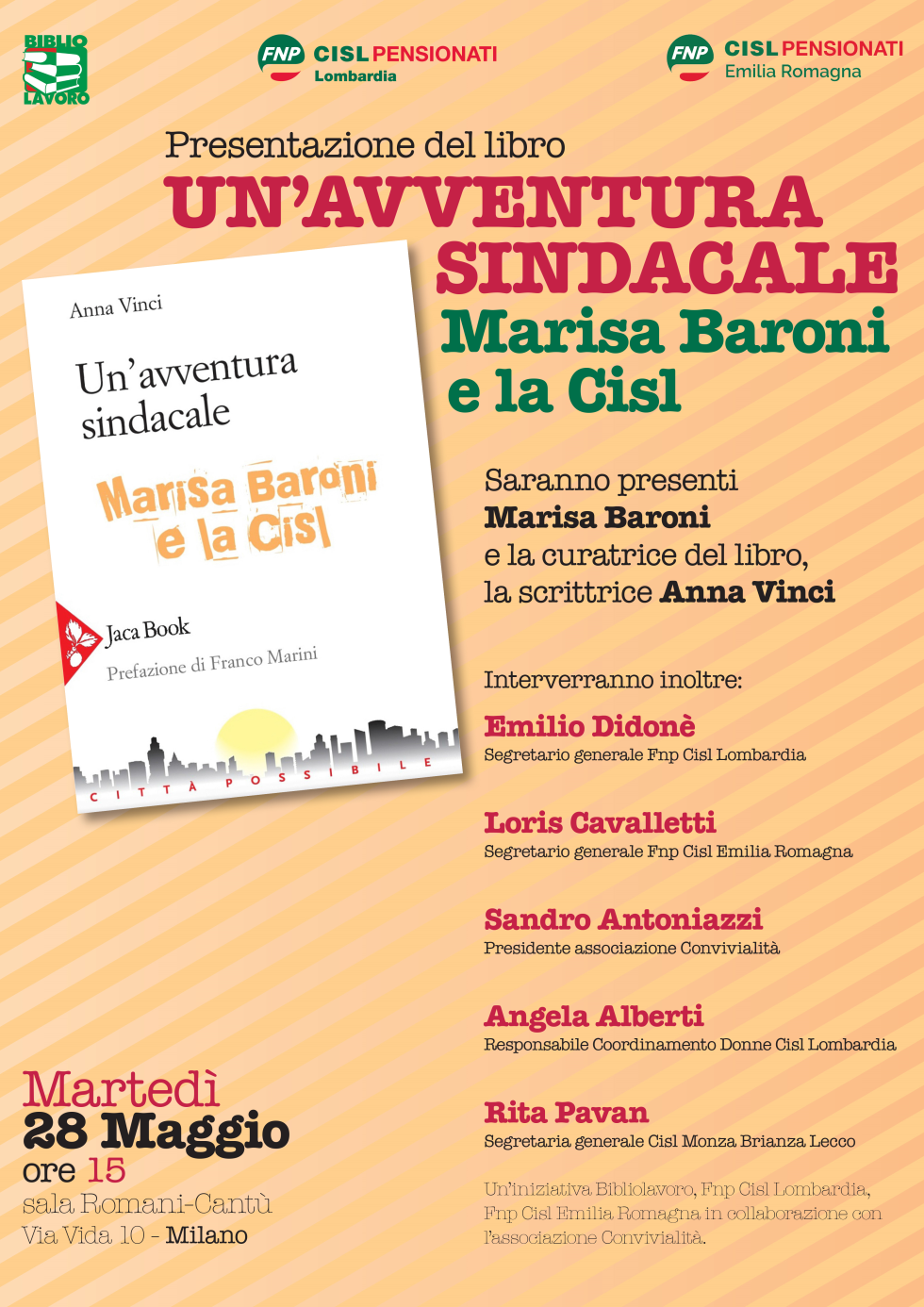 Locandina libro su Marisa Baroni