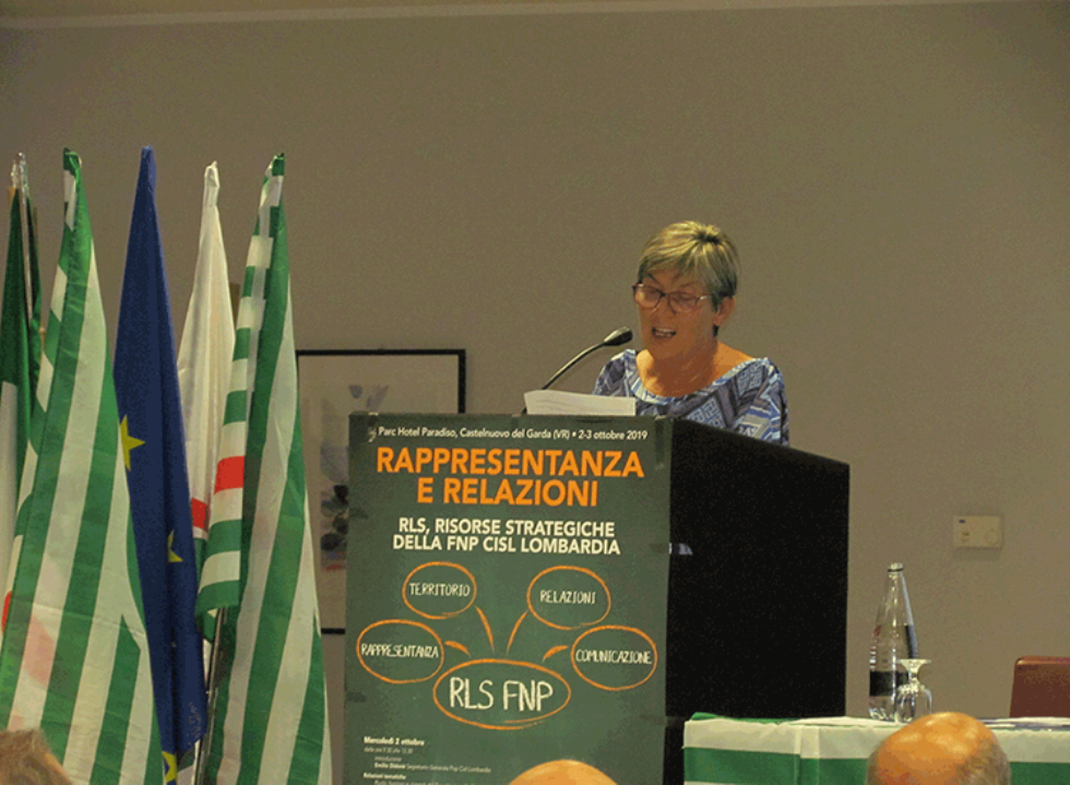 Caterina Delasa a Castelnuovo del Garda in ottobre 2019
