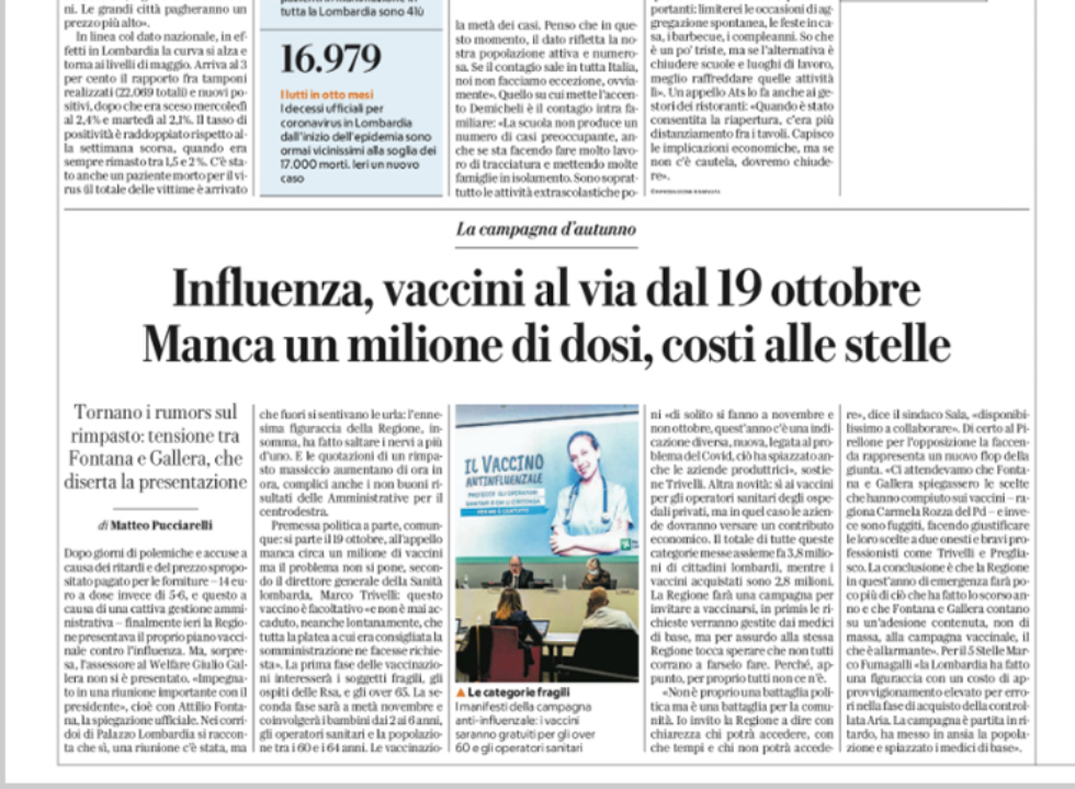 Repubblica 9 ottobre 2020